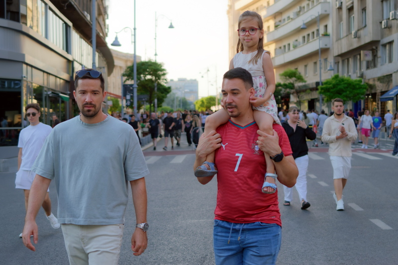 10 - A lively scene on Calea Victoriei in Bucharest